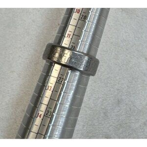 Men's Stainless Steel Christian Etched Engraved Cross Wedding‎ Band Size 12